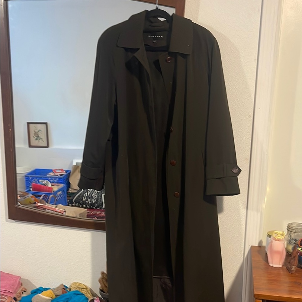 Olive Green Trench Coat